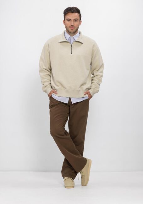 Beige FOR&Eacute;T Pullover RAIN HALFZIP SWEATSHIRT - large