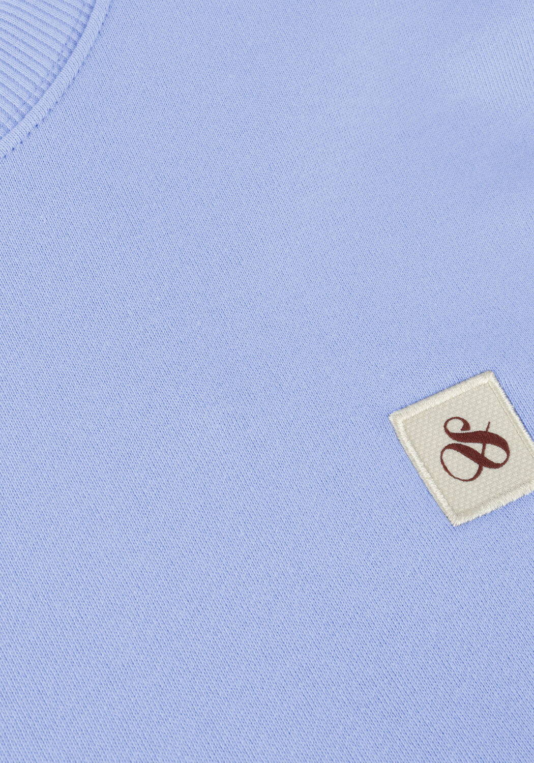 Blaue SCOTCH & SODA Pullover ESSENTIAL LOGO BADGE SWEATSHIRT - large