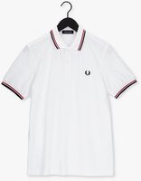 Weiße FRED PERRY Polo-Shirt TWIN TIPPED FRED PERRY SHIRT