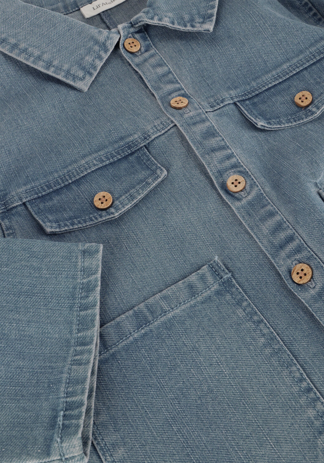 Blaue LIL' ATELIER Jeansjacke NMMOKAJA LS DNM SHIRT 4360-LS O LIL - large