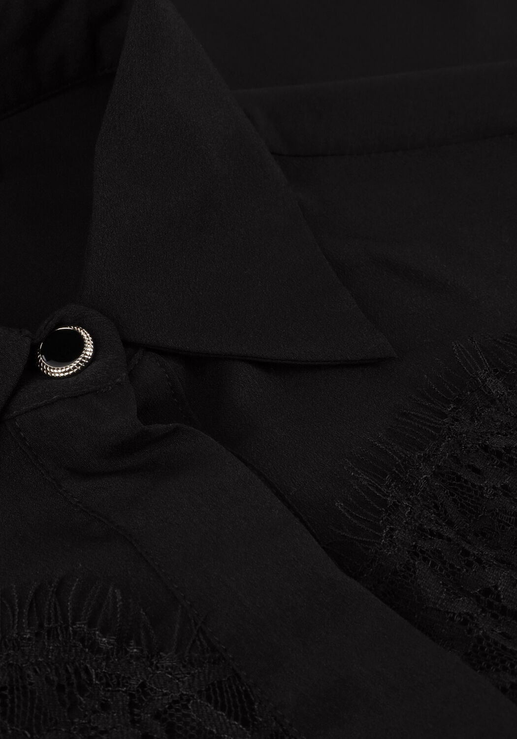 Schwarze LIU JO Blusen CAMICIA LACE E PLISSE - large