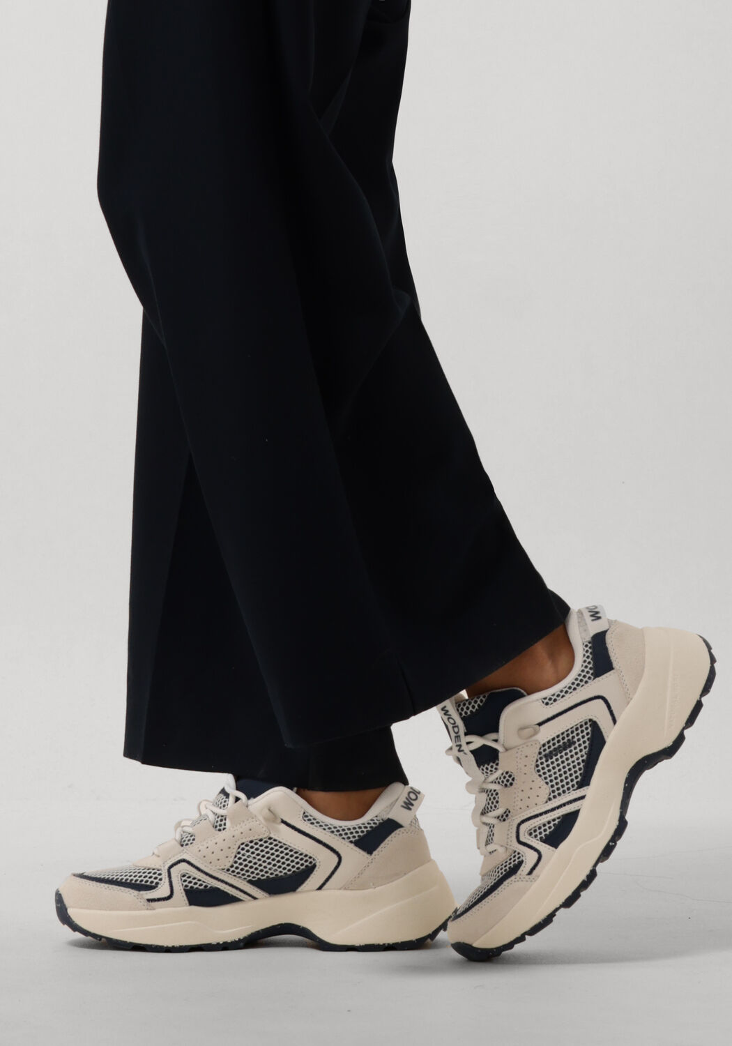 Blaue WODEN Sneaker Low SIF OPEN MESH - large