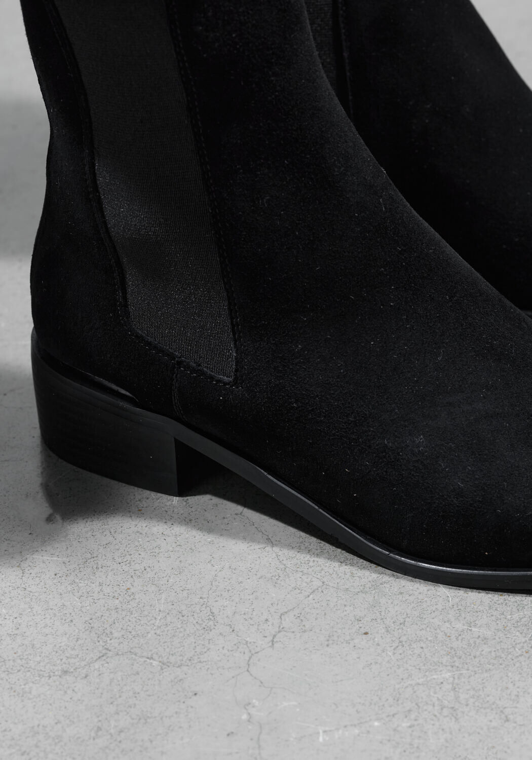 Schwarze STEFANO LAURAN Chelsea Boots BOTIN PLANO - large