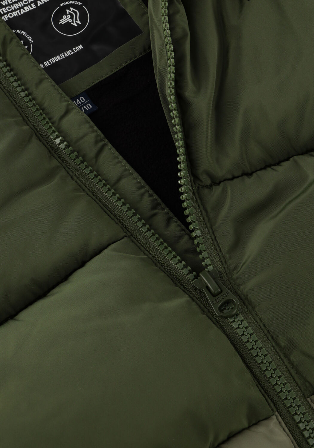 Gr&uuml;ne RETOUR Wattierte Jack GUY - large