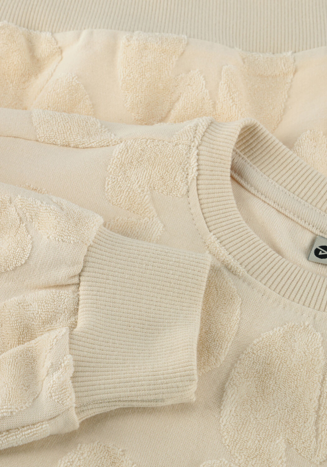 Ecru DAILY7 Pullover SWEATER JAQUARD RUFFLE - large