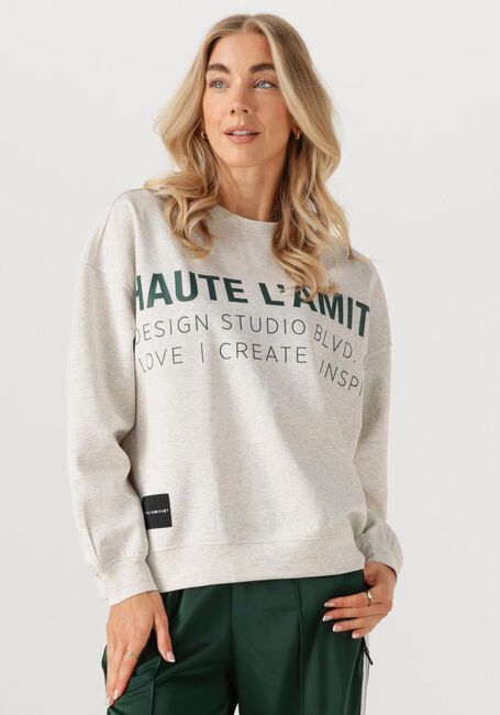Hellgrau HAUTE L'AMITIÉ Pullover STUDIO LOGO SWEAT - large