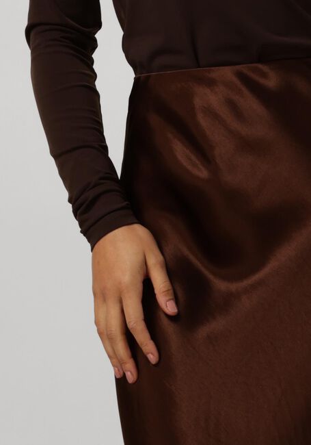 Braune VANILIA Midirock BIAS SATIN SKIRT - large