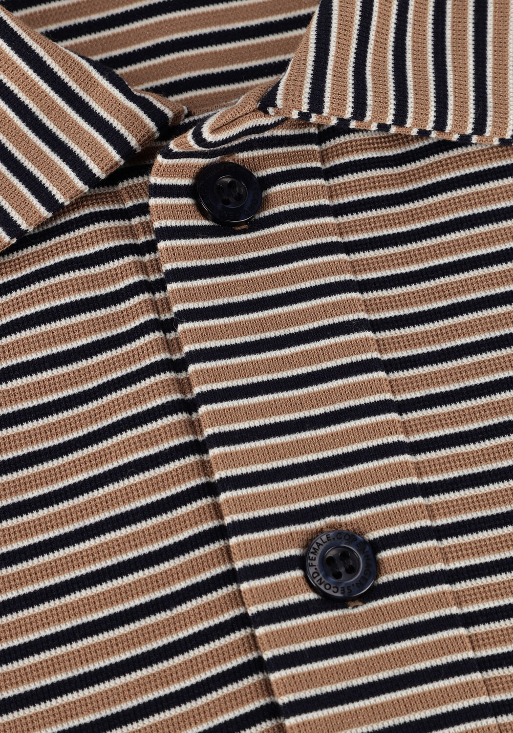 Braune SECOND FEMALE T-shirt NORMAN SS POLO - large