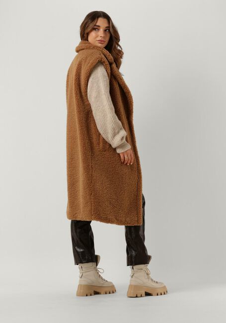 Camelfarbene NOTRE-V Gilet TEDDY GILET - large
