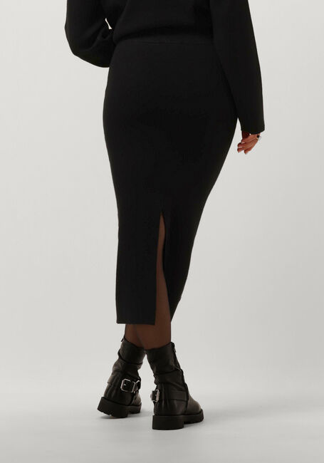 Schwarze OBJECT Midirock OBJREYNARD HW KNIT SKIRT - large