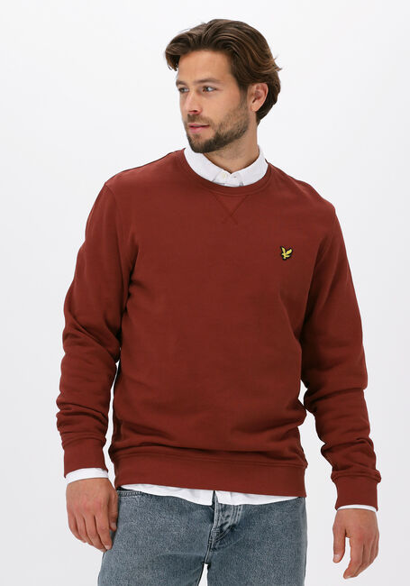 Rote LYLE & SCOTT Pullover CREW NECK SWEATSHIRT - large