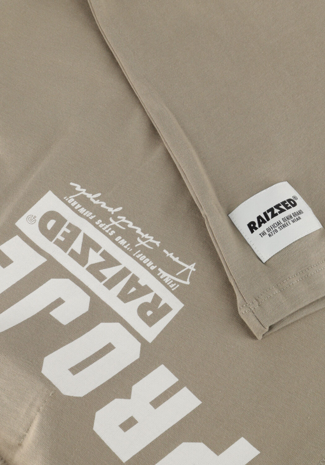 Khaki RAIZZED T-shirt BIRARO - large