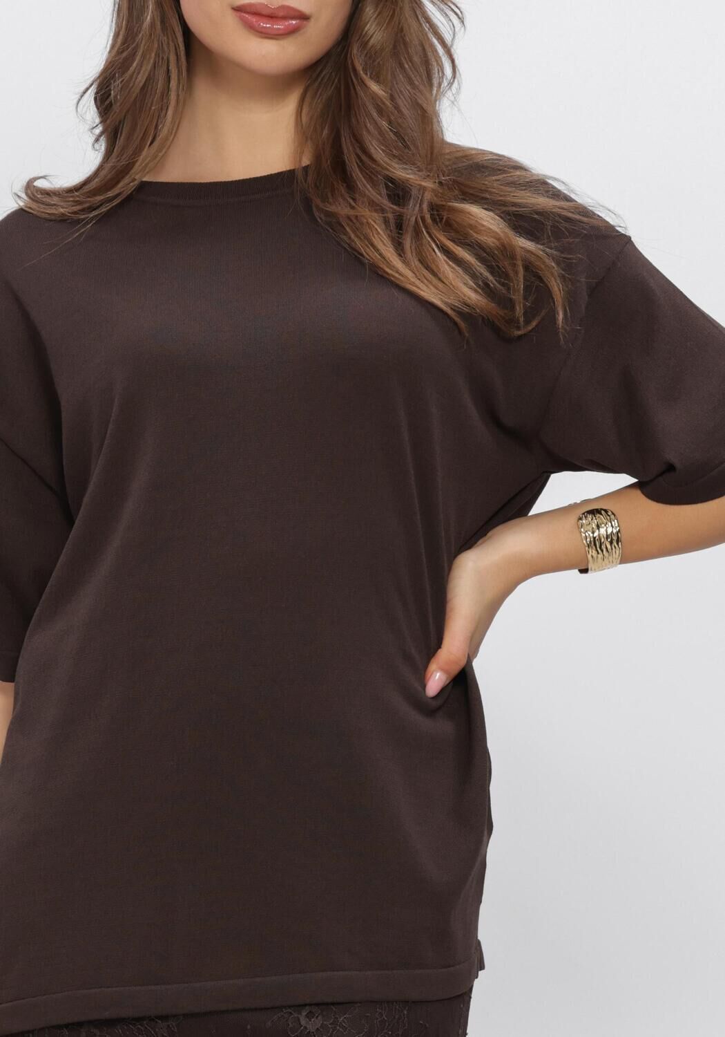 Hellgrau MSCH COPENHAGEN T-shirt MSCHTERINE TEE - large