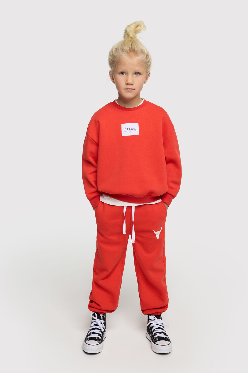 Rote ALIX MINI Jogginghose KNITTED SWEAT PANTS - large