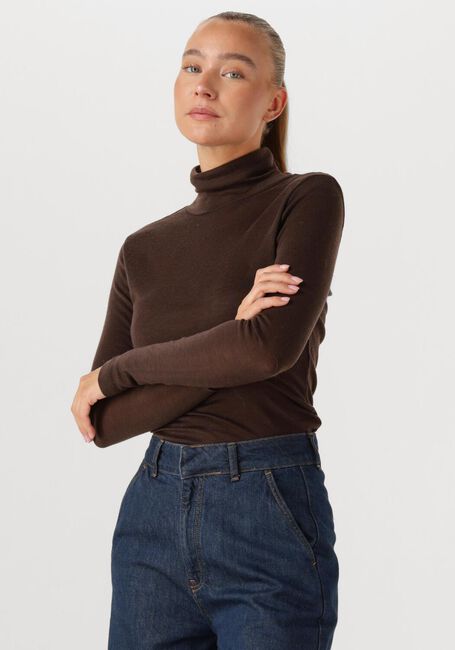 Braune GESTUZ Rollkragenpullover GZNINIA WOOL ROLLNECK - large