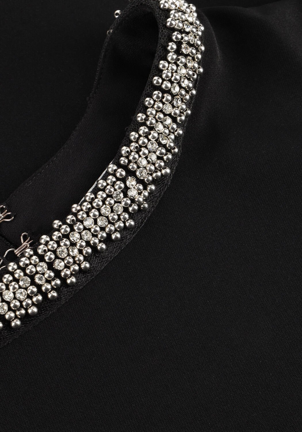 Schwarze CATWALK JUNKIE Top TOP WITH STRASS DETAIL - large