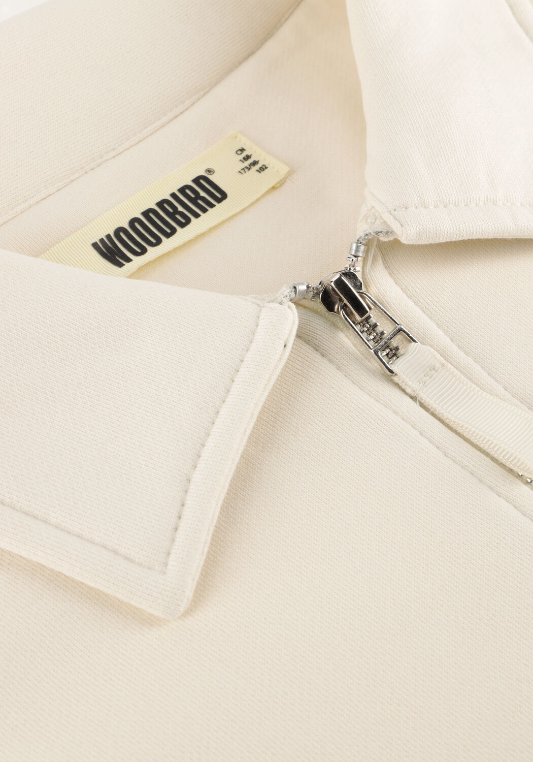 Creme WOODBIRD Sweatshirt WBTOM ZIP POLO - large