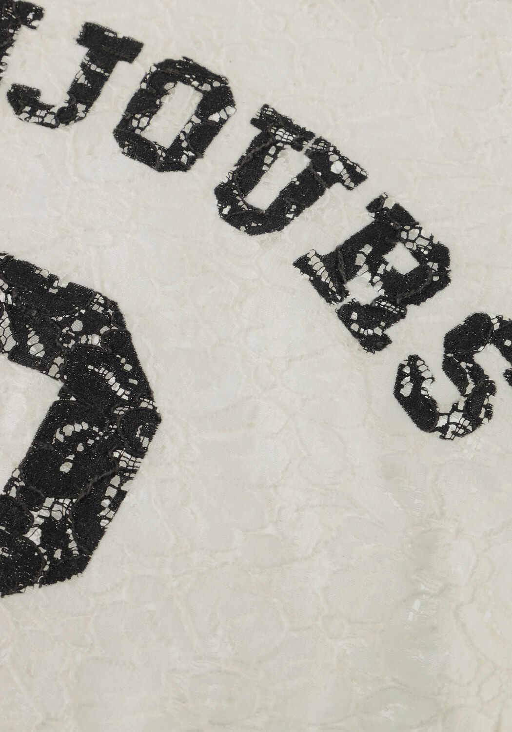 Ecru INDIAN BLUE JEANS Top T-SHIRT LACE - large