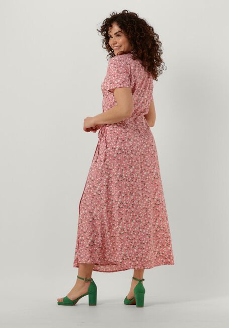 Hell-Pink OBJECT Midikleid OBJEMA ELISE S/S LONG WRAP DRESS - large