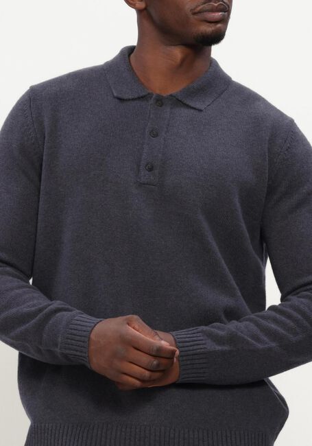 Anthrazit ANERKJENDT Pullover AKPETER MERINO LS POLO - large