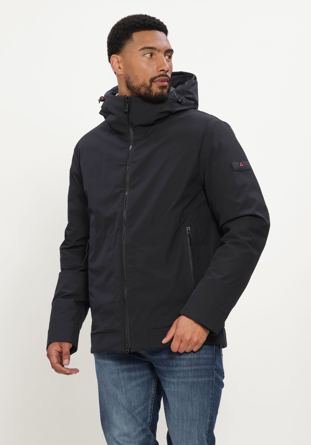 Schwarze PEUTEREY Wattierte Jack LOGE SRTR GRS 02 - large