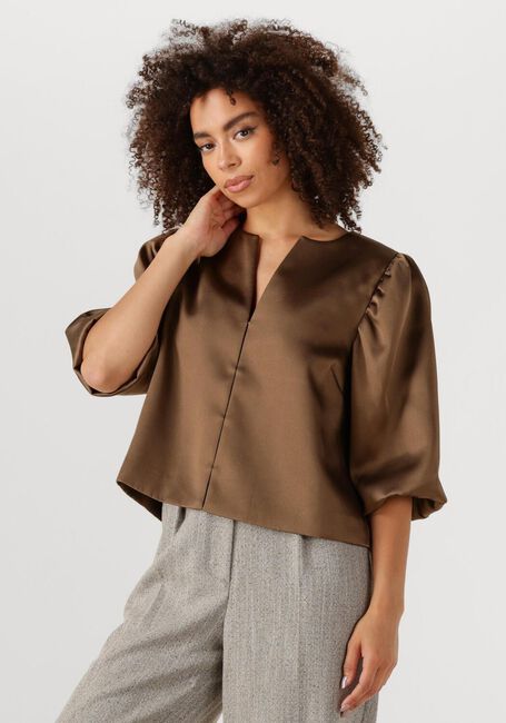 Braune SECOND FEMALE Blusen PERLLA BLOUSE - large