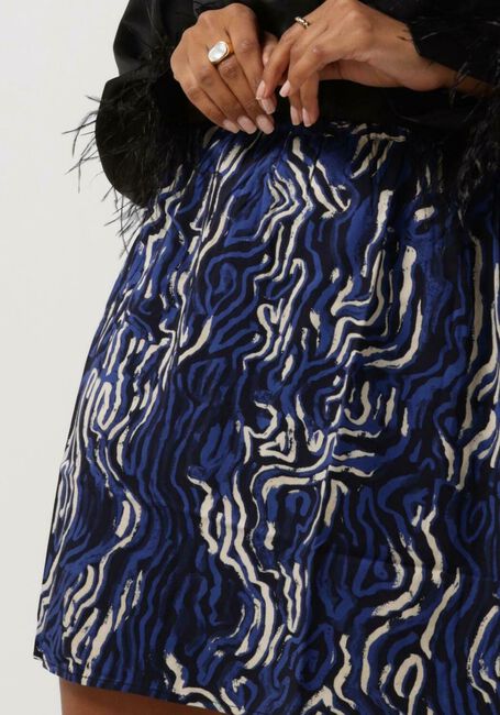 Blaue ANOTHER LABEL Minirock FLEURINE WAVEY SKIRT - large