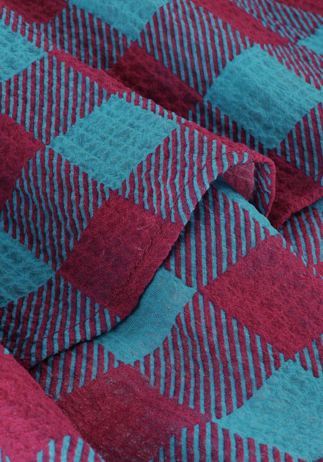 Blaue DAILY BRAT Minirock SANDY CHECKED SKIRT - large