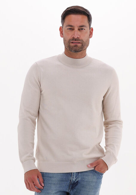 Sand SELECTED HOMME Rollkragenpullover ROBERT LS KNIT MOCK NECK - large