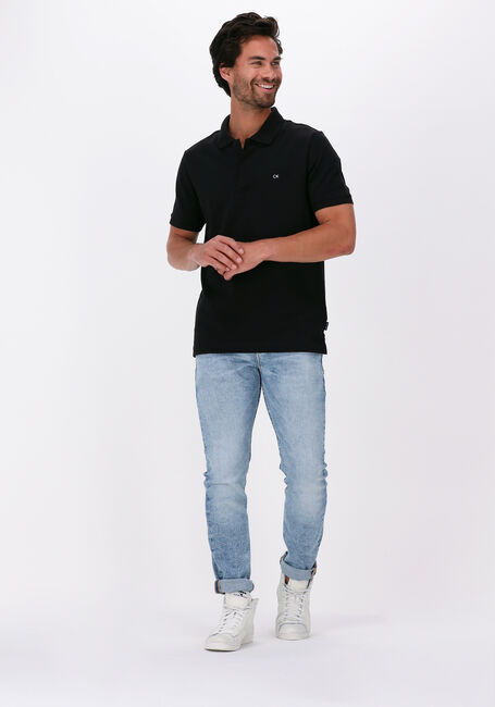 Schwarze CALVIN KLEIN Polo-Shirt STRETCH PIQUE SLIM POLO - large