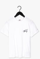 Weiße TOMMY JEANS T-shirt TJW RLXD TOMMY SIGNATURE SS