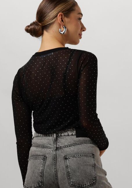 Schwarze CO'COUTURE Top CHRISTAL MESH BLOUSE - large