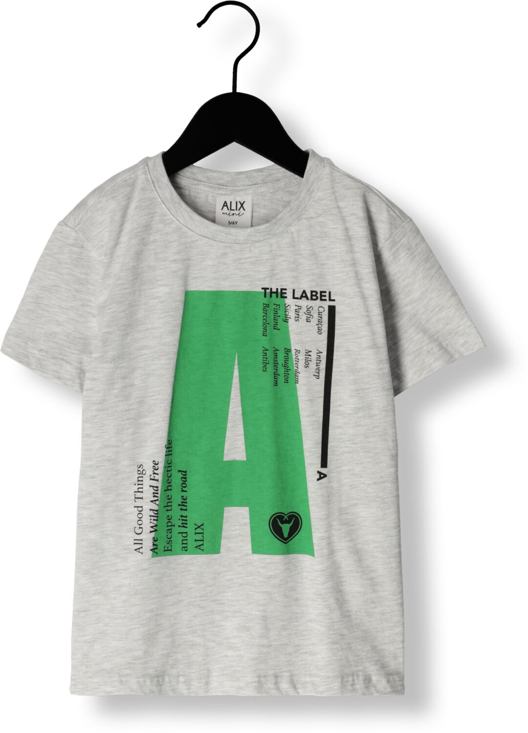 T-shirt Knitted A Print T-shirt Jungen - Alix Mini - Modalova