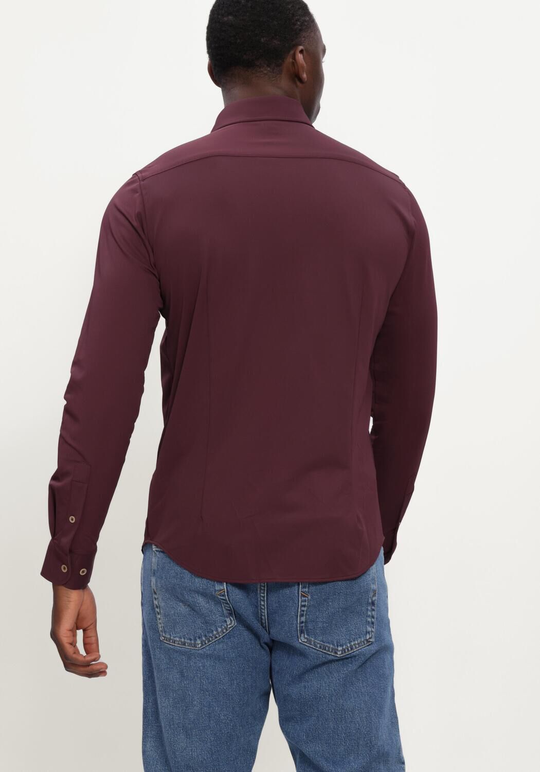 Bordeaux BLUE INDUSTRY Klassisches Oberhemd SHIRT - large