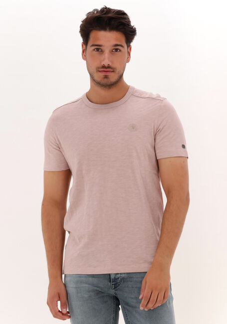 Hell-Pink CAST IRON T-shirt SHORT SLEEVE R-NECK SLUB JERSEY - large
