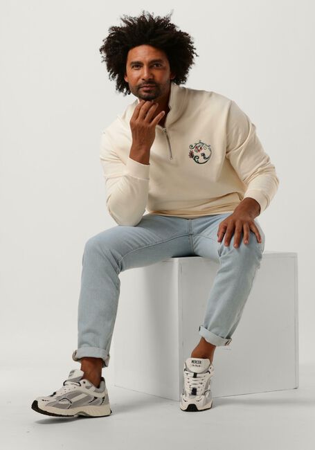 Nicht-gerade weiss WOODBIRD Sweatshirt LASS CURL HALF-ZIP - large