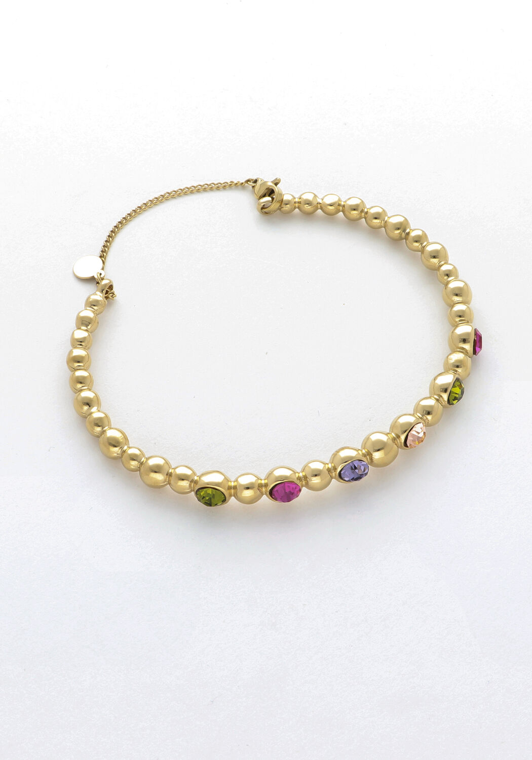 Goldfarbig NOTRE-V Armb&auml;nder BANGLE STONE MULTI