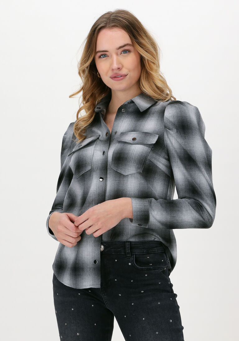 graue mos mosh bluse cianna fade check shirt