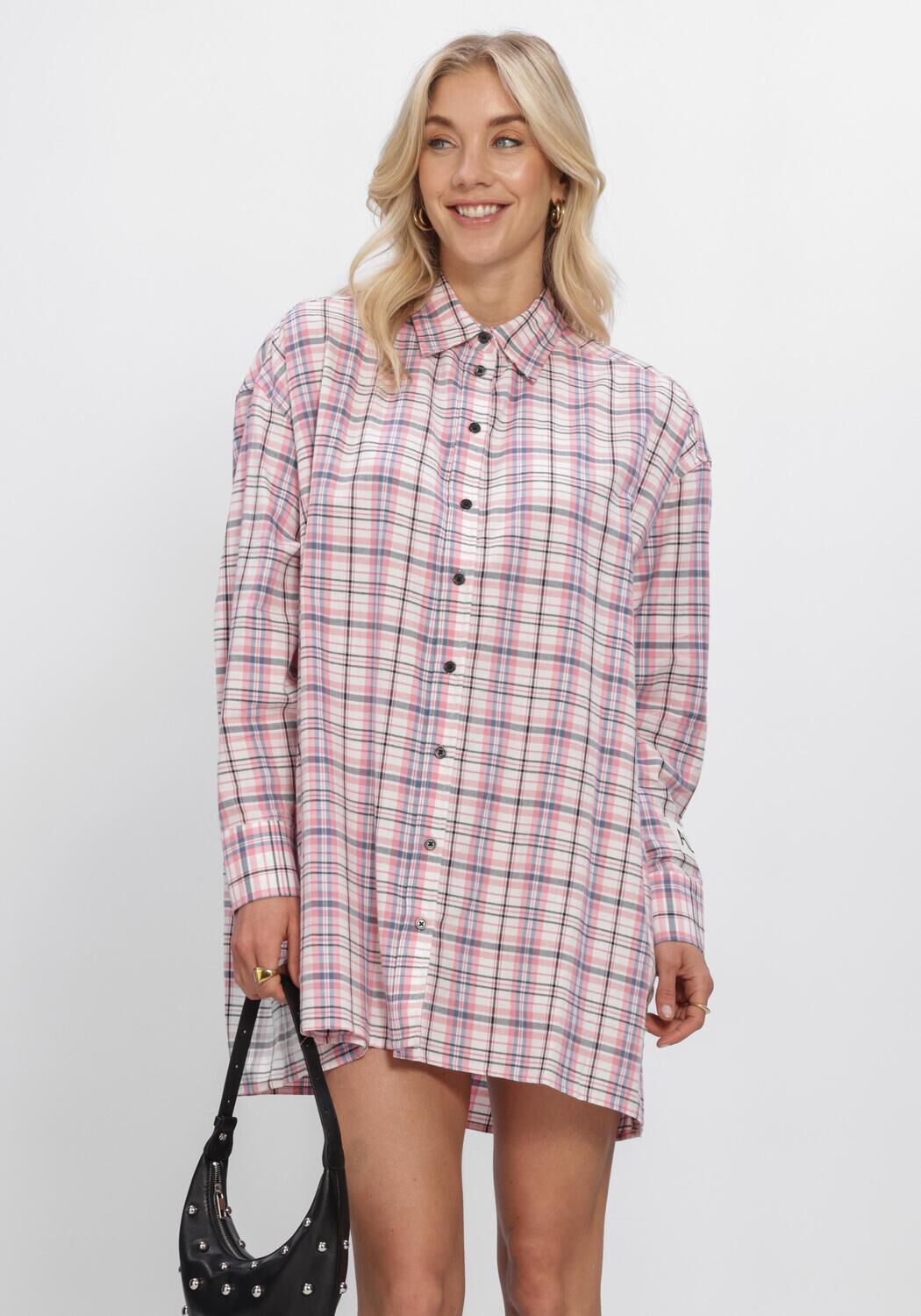 Rosane ALIX THE LABEL Minikleid LADIES WOVEN DAMAGED CHECK DRESS - large