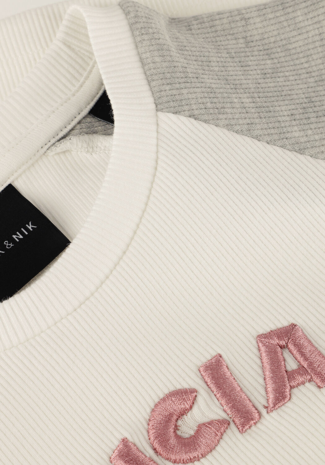 Wei&szlig;e NIK & NIK T-shirt OFFICIALS AGLAN RIB TOP - large