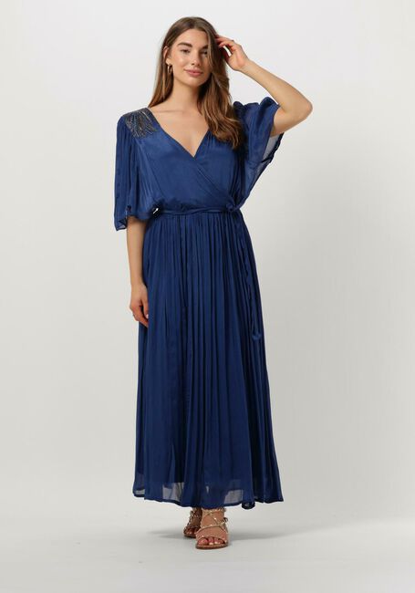 Blaue LOUIZON Maxikleid ASTRAL - large