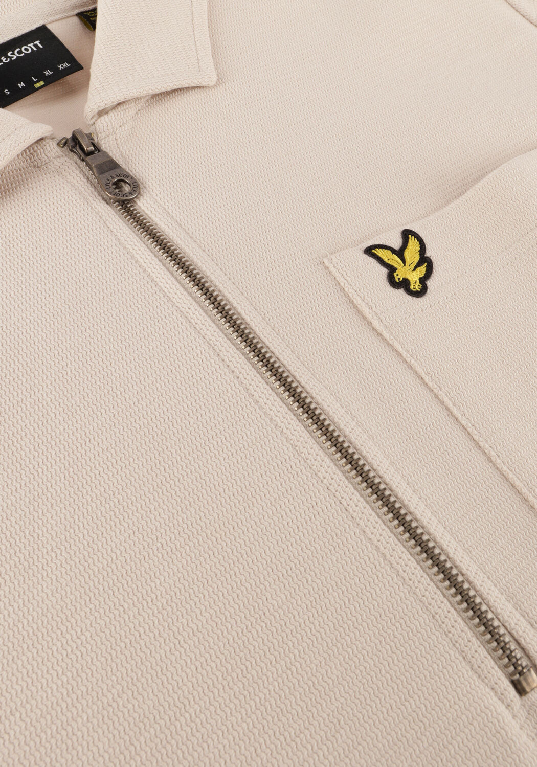 Nicht-gerade weiss LYLE & SCOTT Sweatshirt CREST TEXTURED QUARTER ZIP - large