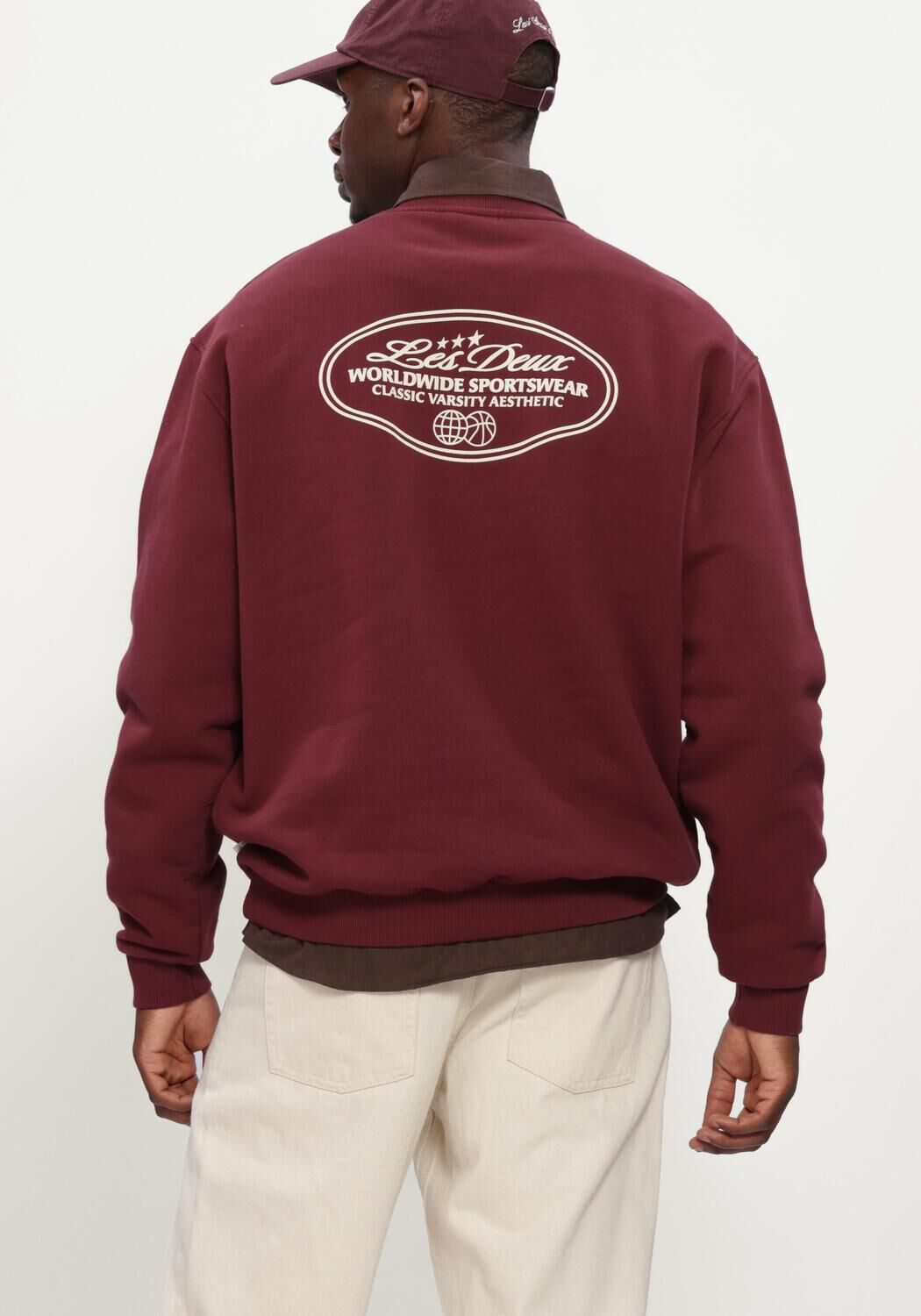Rote LES DEUX Sweatshirt WORLDWIDE SWEATSHIRT - large