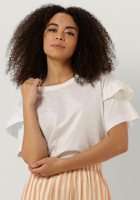 Weiße SELECTED FEMME T-shirt SLFRYLIE SS FLORENCE TEE - large
