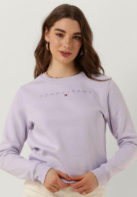 Lila TOMMY JEANS Pullover TJW REG TONAL LINEAR CREW - large