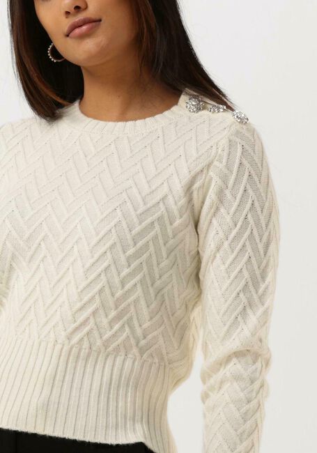 Nicht-gerade weiss LIU JO Pullover MAGLIA CHUSA M/L COLOR STITCH - large