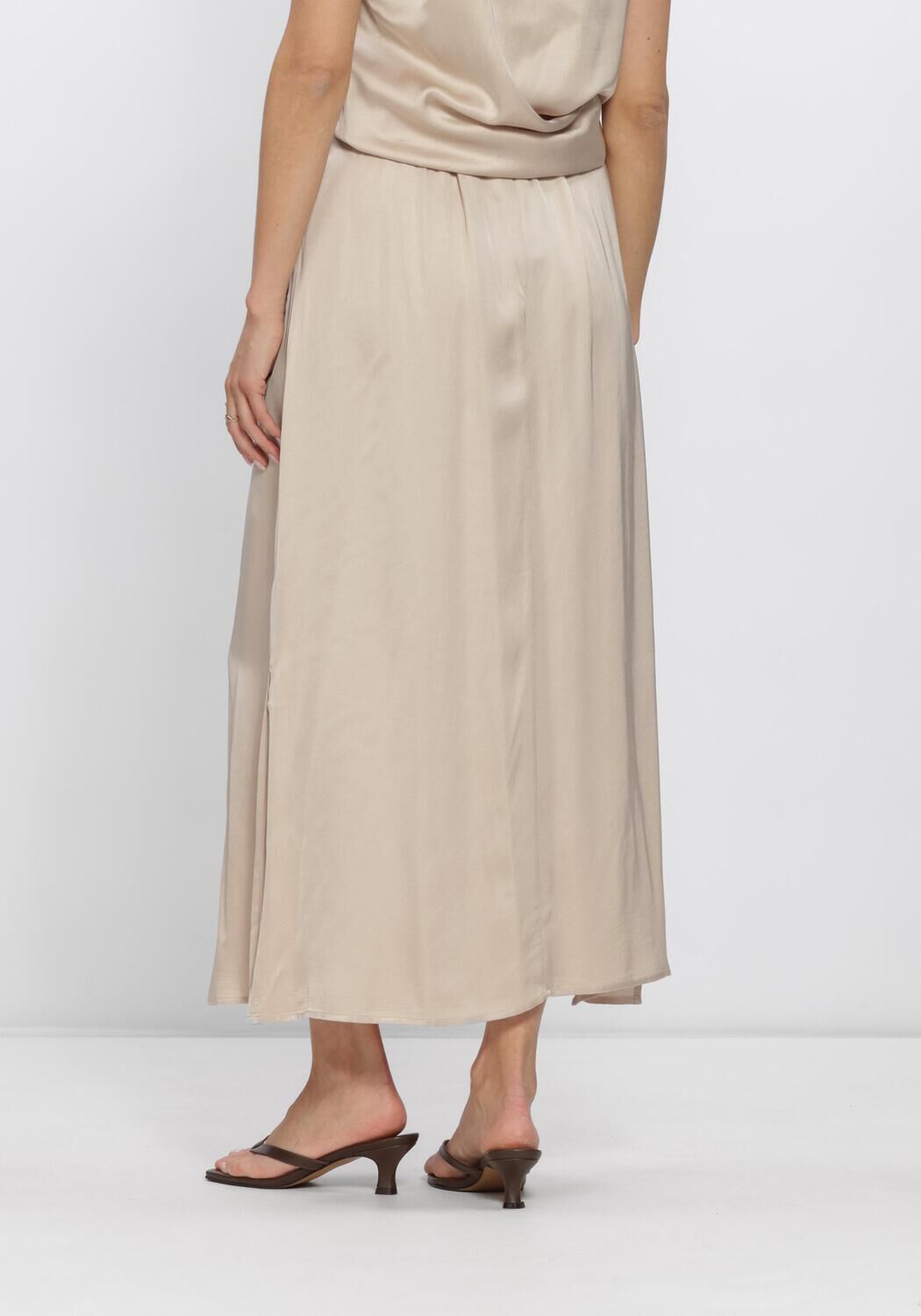 Beige BRUUNS BAZAAR Midirock WECKIABBSURINA SKIRT - large