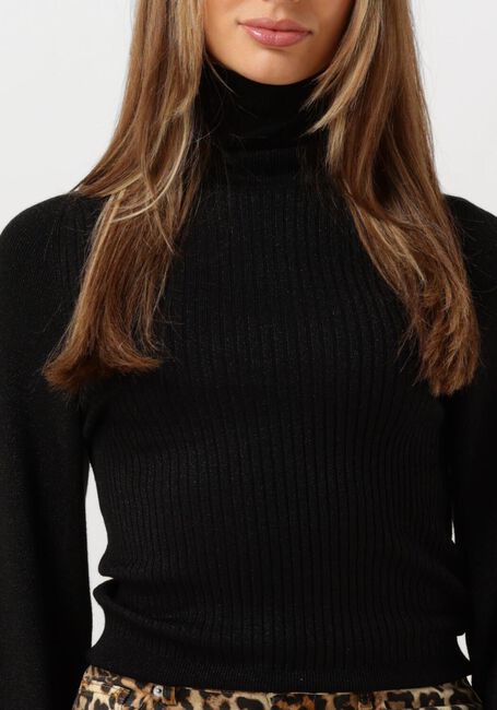Schwarze NUKUS Rollkragenpullover JESSICA PULLOVER LUREX - large