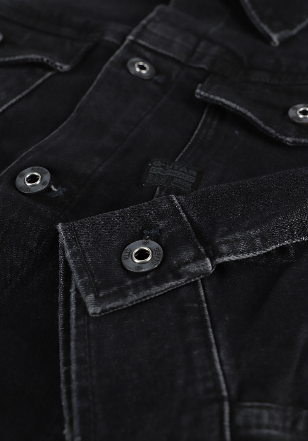 Schwarze G-STAR RAW Jeansjacke C293 ARC 3D JACKET ELTO BLACK - large