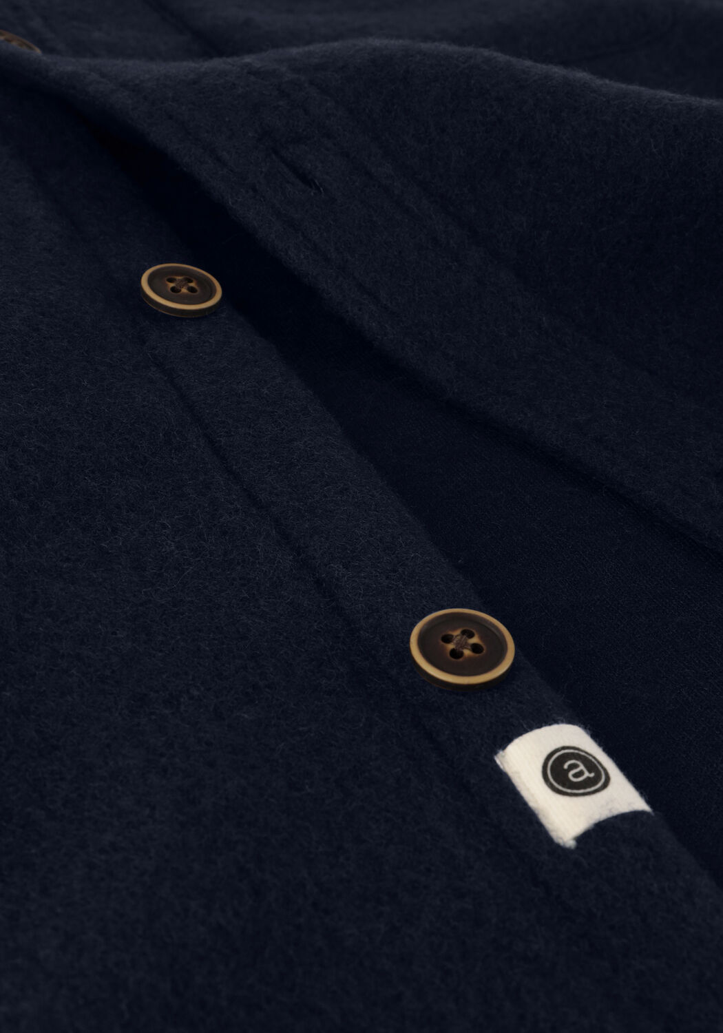 Dunkelblau ANERKJENDT Overshirt AKLION BOILED WOOL - large